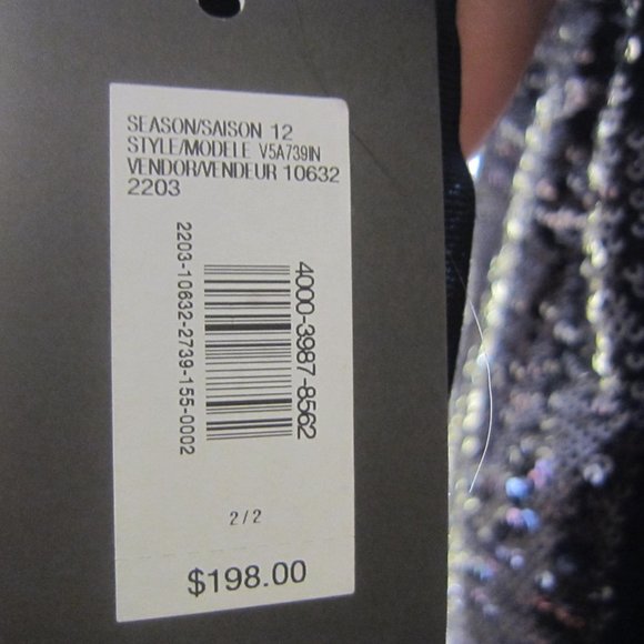 Armani Exchange sequin dress with beautiful sleek open at the back - Picture 6 of 6